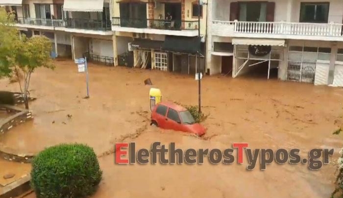 Μάνδρα: Βίντεο σοκ! Η στιγμή που παρασύρεται 82χρονη γυναίκα!