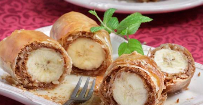 Spring Rolls μπανάνας