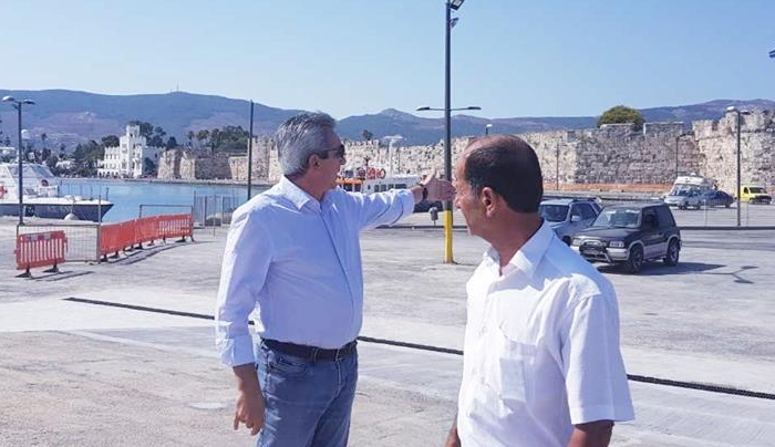 Στην Κω βρίσκεται ο Γ. Χατζημάρκος- Παραδόθηκε σε χρήση η κεντρική προβλήτα του λιμανιού