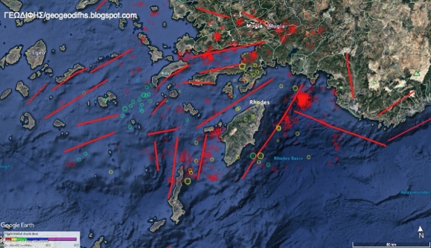 Οι σεισμοί το 2019 στη Δωδεκάνησο