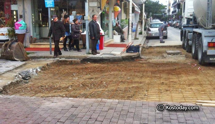 Κλειστός ο δρόμος στην διασταύρωση Βασ. Παύλου και Ελ. Βενιζέλου (φωτό)