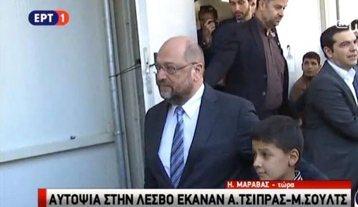 Το προσφυγόπουλο που ζήτησε «money» από τον Σουλτς και η απάντηση του Τσίπρα- ΒΙΝΤΕΟ