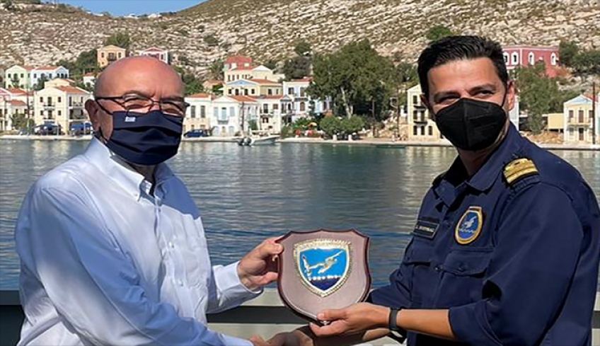 Επίσκεψη του υφυπουργού Εξωτερικών Κ. Φραγκογιάννη στο Καστελλόριζο