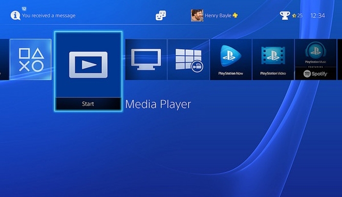 Το PS4 αποκτά Media player