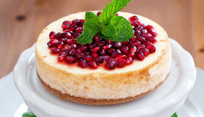 Cheesecake με Ρόδι -Τα Λόγια είναι περιττά