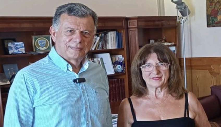 Με τον Θεοδόση Νικηταρά και η Άννα Μάρτιν – Καμπανή