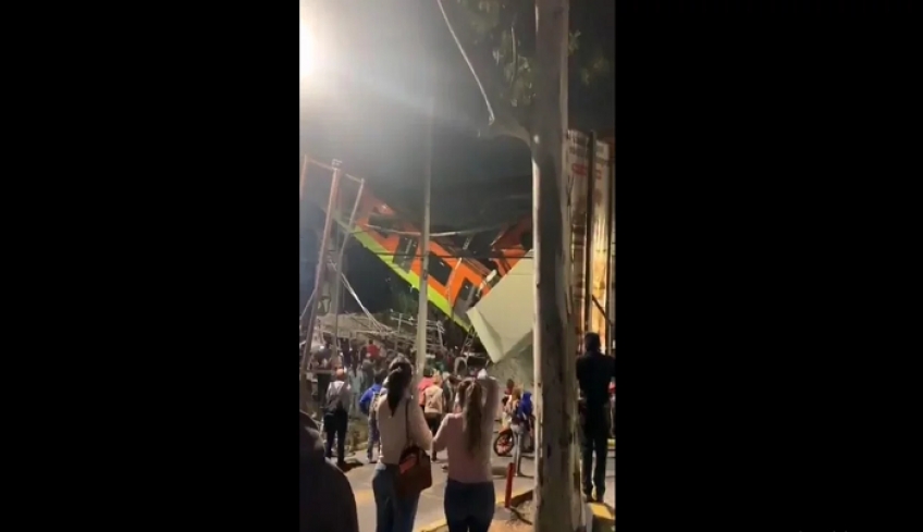 Τραγωδία στο Μεξικό: Κατέρρευσε γέφυρα του μετρό, έπεσε πάνω σε αυτοκίνητα, 13 νεκροί [βίντεο]