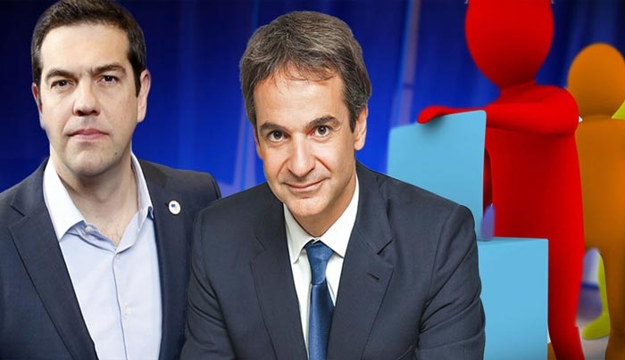 Δημοσκοπήσεις: Μεγάλη η διαφορά της Νέας Δημοκρατίας έναντι του ΣΥΡΙΖΑ