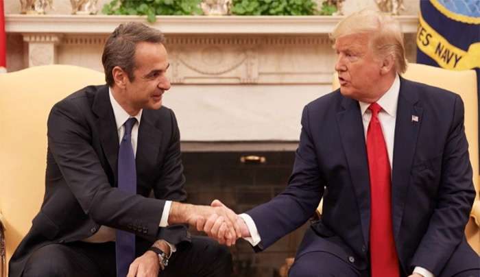 Κυριάκος Μητσοτάκης και Ντόναλντ Τραμπ σε παλαιότερη συνάντηση στον Λευκό Οίκο EUROKINISSI / ΓΡΑΦΕΙΟ ΤΥΠΟΥ ΠΡΩΘΥΠΟΥΡΓΟΥ / ΔΗΜΗΤΡΗΣ ΠΑΠΑΜΗΤΣΟΣ