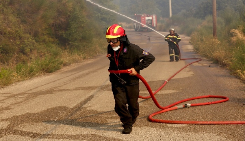 Λέσβος: Στάχτη έγιναν 100 στρέμματα στη Σίντα Μεγαλοχωρίου - Υπό πλήρη έλεγχο η δασική πυρκαγιά