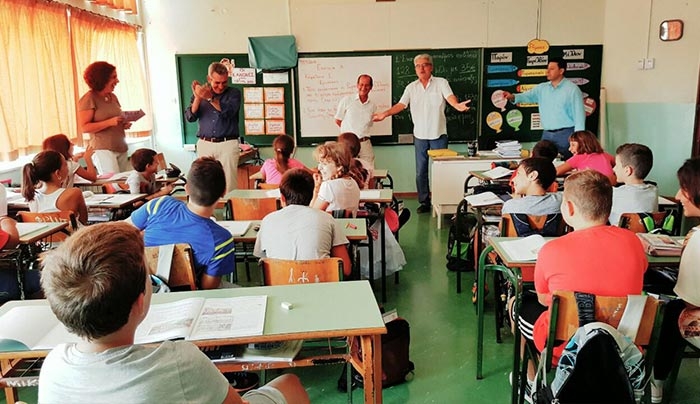 Επίσκεψη Γ. Χατζημάρκου και Γ. Χαλκιδιού σε σχολικές μονάδες της Κω (φωτό)