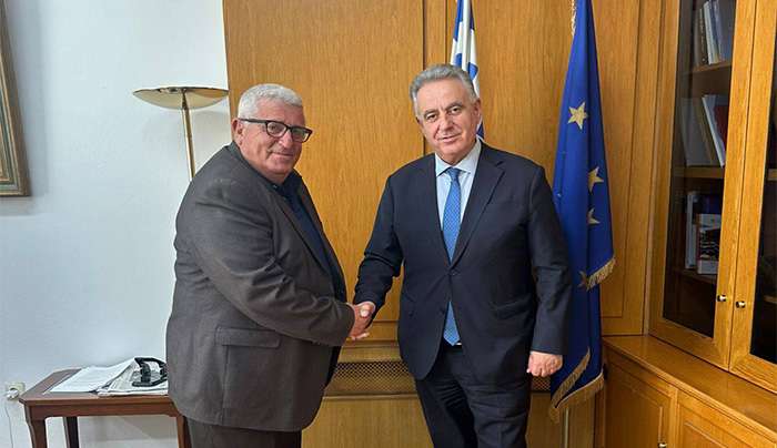Συνάντηση του Αντιπεριφερειάρχη Πρωτογενούς Τομέα Φιλήμονα Ζαννετίδη με τον Υφυπουργό Αγροτικής Ανάπτυξης και Τροφίμων Θανάση Καββαδά