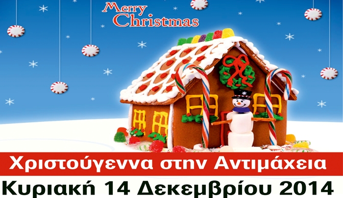 Άνναμα Χριστουγεννιάτικου Δέντρου Καλλιτεχνικά Εργαστήριο και Παζάρι στην Αντιμάχεια