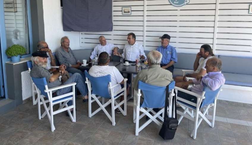 Συναντήσεις του Μάνου Κόνσολα στην Κάλυμνο και την Πάτμο για τα προβλήματα που αντιμετωπίζουν οι αλιείς