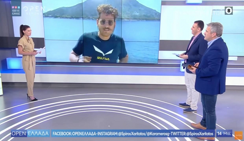 Ο Παντελής Βούρος στην εκπομπή «OPEN ΕΛΛΑΔΑ» για την καραντίνα στην Κάλυμνο(video)