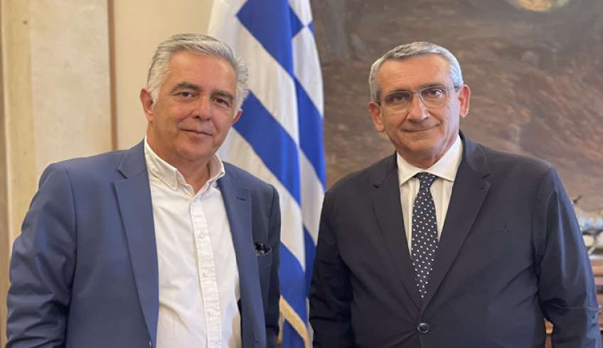 Συνάντηση του Βασ. Υψηλάντη με τον Περιφερειάρχη Νοτίου Αιγαίου και τον Δήμαρχο Ρόδο
