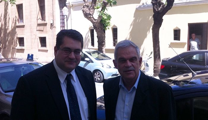 Συνάντηση Χ. Κόκκινου με υφ. Εθνικής Άμυνας στη Ρόδο
