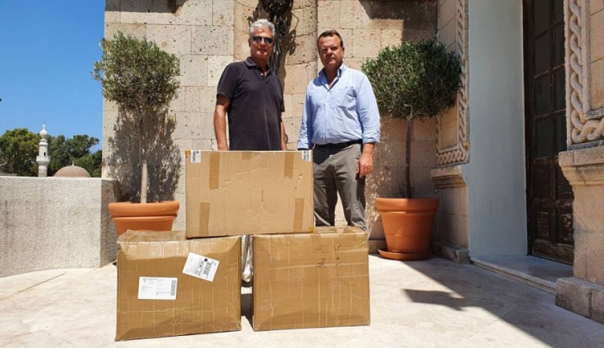 Δωρεά υγειονομικού υλικού από την τεχνική εταιρία «ΕΡΓΩΝΗΣ» ως συνδρομή στις προσπάθειες της Περιφέρειας Ν. Αιγαίου για υγειονομική θωράκιση