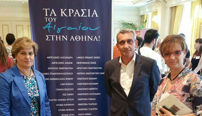 Ο Περιφερειάρχης στην εκδήλωση «Τα κρασιά του Αιγαίου στην Αθήνα»