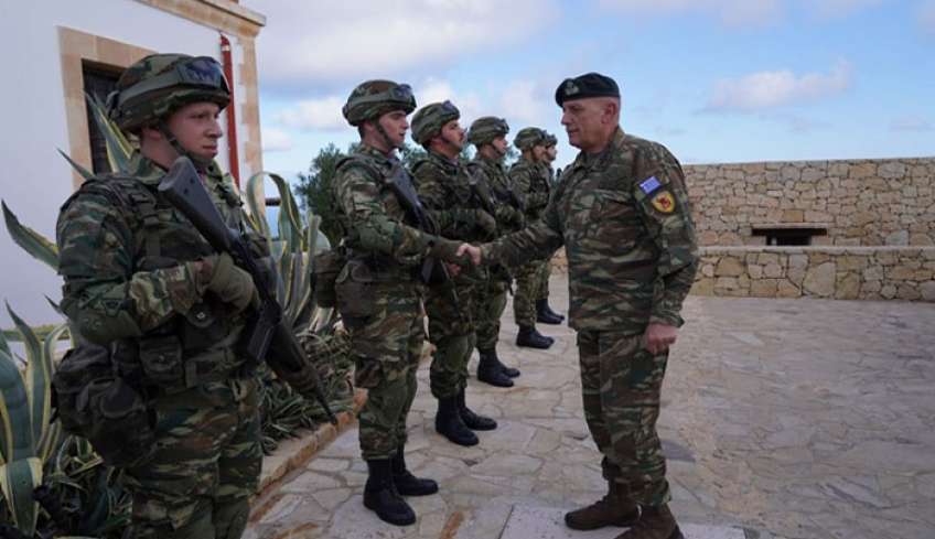 Περιοδεία του Α/ΓΕΕΘΑ Κ. Φλώρου σε Κάρπαθο, Καστελλόριζο, Γαύδο και Κρήτη