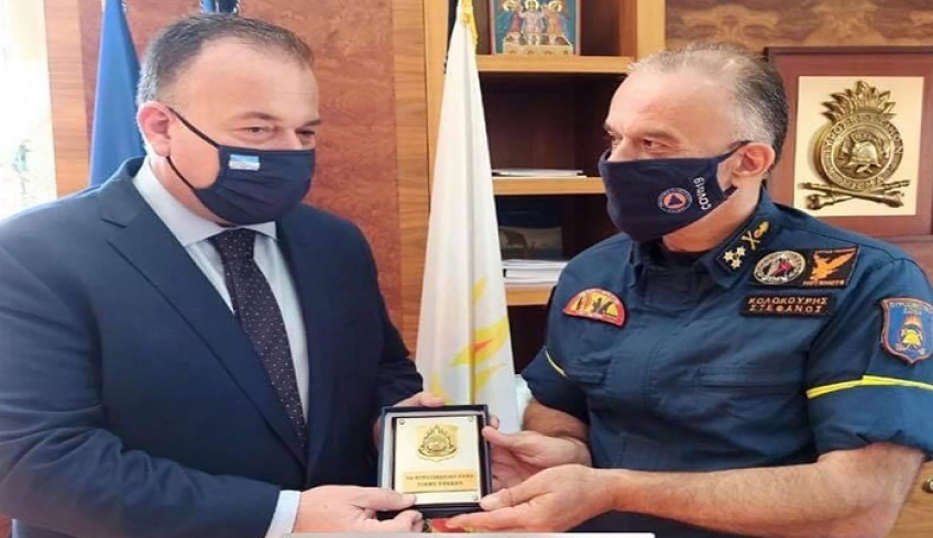 Συνάντηση εργασίας του Βουλευτή Δωδ/σου Ιωάννη Παππά με τον Αρχηγό του Πυροσβεστικού Σώματος
