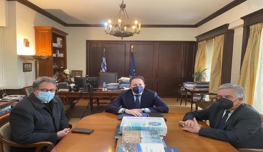 Συνάντηση Βασ. Υψηλάντη με τον αν. Υπουργό Εσωτερικών Στέλιο Πέτσα