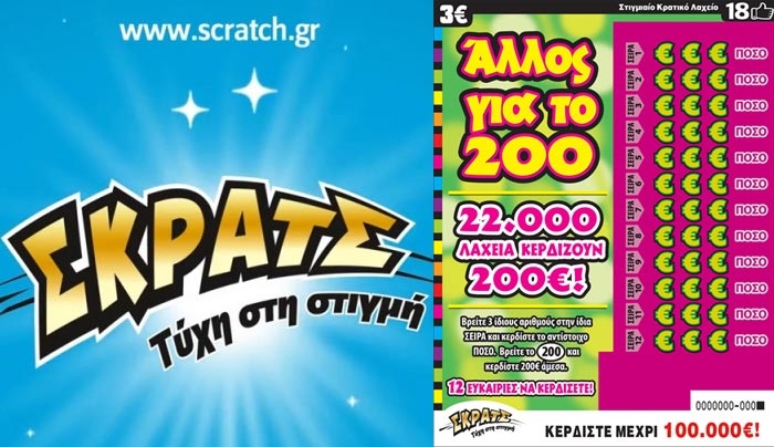 Υπερ-τυχερός παίκτης του ΣΚΡΑΤΣ στην Κω κέρδισε 100.000 ευρώ