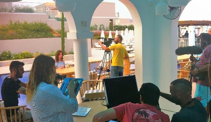 Γυρίσματα για τη σειρά "Μπρούσκο" στο Anemos Luxury Grand Resort