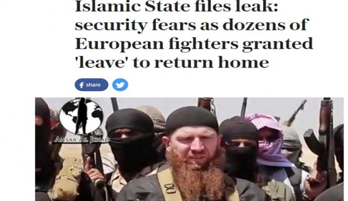 Το ISIS έδωσε "άδεια" σε Ευρωπαίους τζιχαντιστές για να επιστρέψουν στις πατρίδες τους