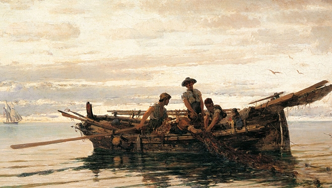 Κων. Βολανάκης, «Mαζεύοντας τα δίχτυα».
