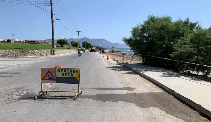 Δήμος Κω: “Επισκευή τμήματος του παραλιακού δρόμου στη Δημοτική Κοινότητα Καρδάμαινας”