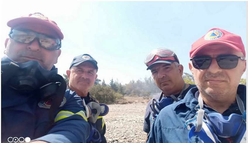 Την δική τους μάχη στα πύρινα μέτωπα της Ρόδου δίνουν τα στελέχη και οι εθελοντές της πολιτικής προστασίας Δήμου Κω