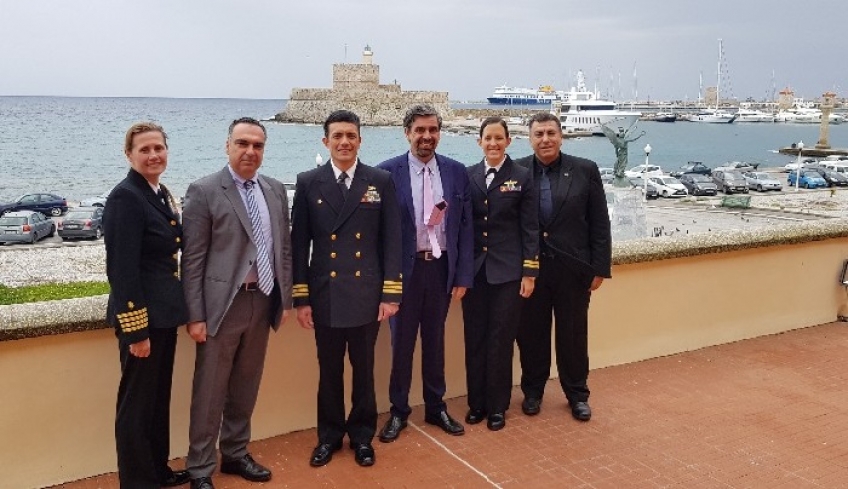 Επίσκεψη του κυβερνήτη του USS ROSS στον Γιάννη Φλεβάρη